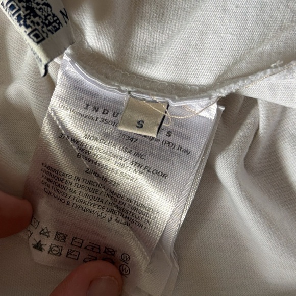 Moncler White Tee with Winged Design - Picture 5 of 6